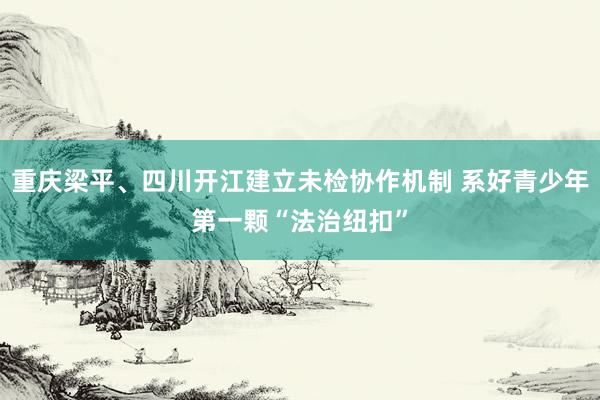 重庆梁平、四川开江建立未检协作机制 系好青少年第一颗“法治纽扣”