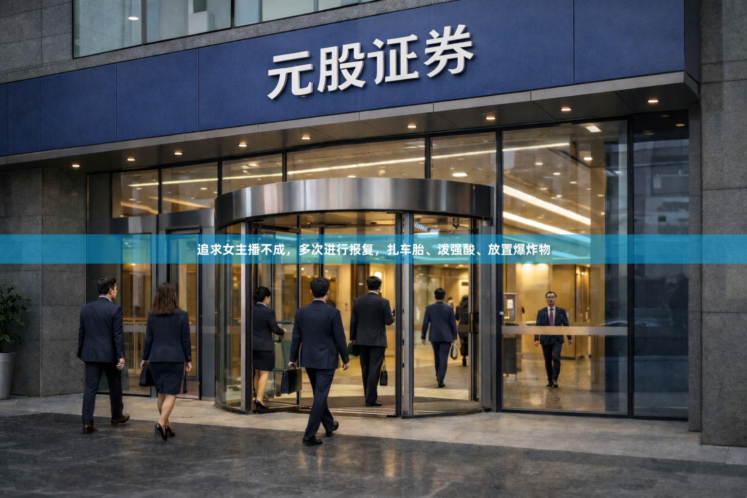 追求女主播不成，多次进行报复，扎车胎、泼强酸、放置爆炸物