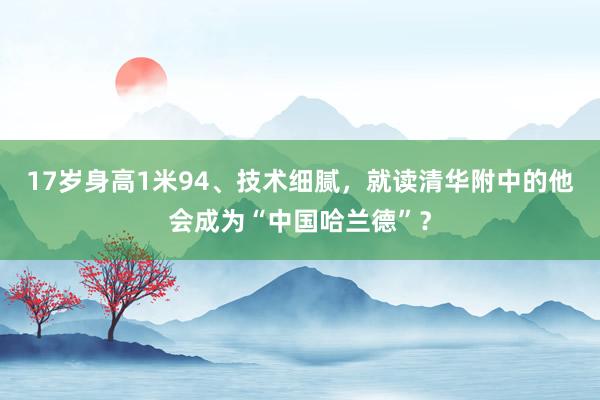 17岁身高1米94、技术细腻，就读清华附中的他会成为“中国哈兰德”？