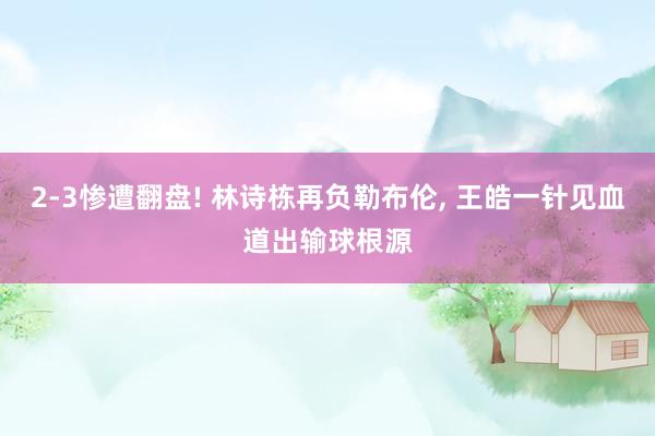 2-3惨遭翻盘! 林诗栋再负勒布伦, 王皓一针见血道出输球根源