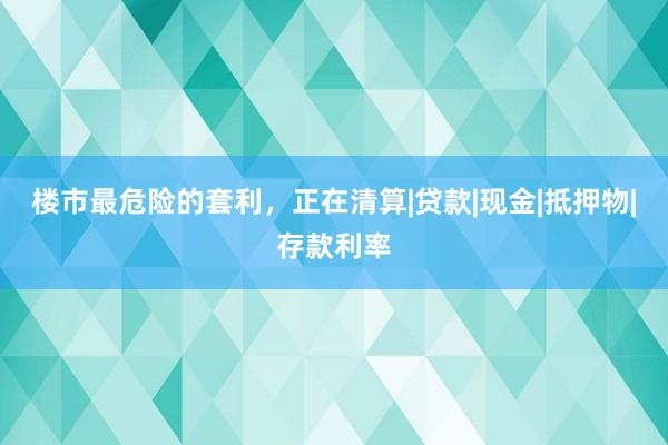 楼市最危险的套利，正在清算|贷款|现金|抵押物|存款利率