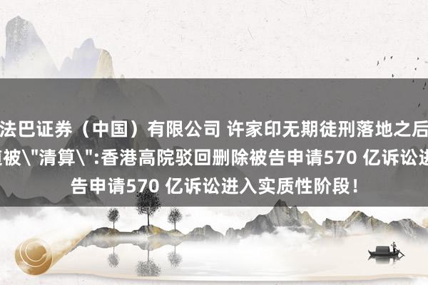法巴证券（中国）有限公司 许家印无期徒刑落地之后，轮到普华永道被